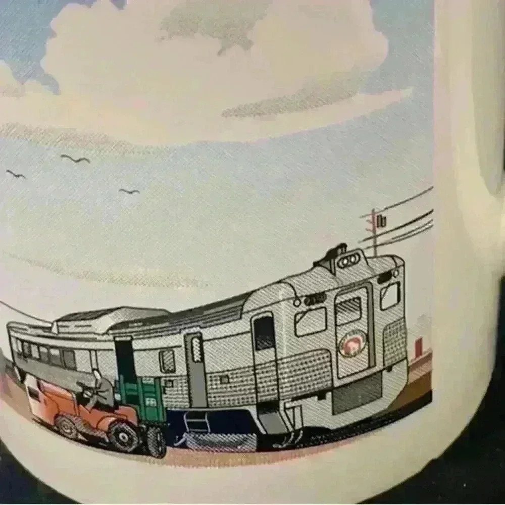 Great Northern Railway Historical Society Coffee Cup Vintage 1998 Great Falls